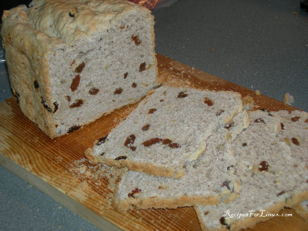 Pan Artesano De Pasas Y Nueces