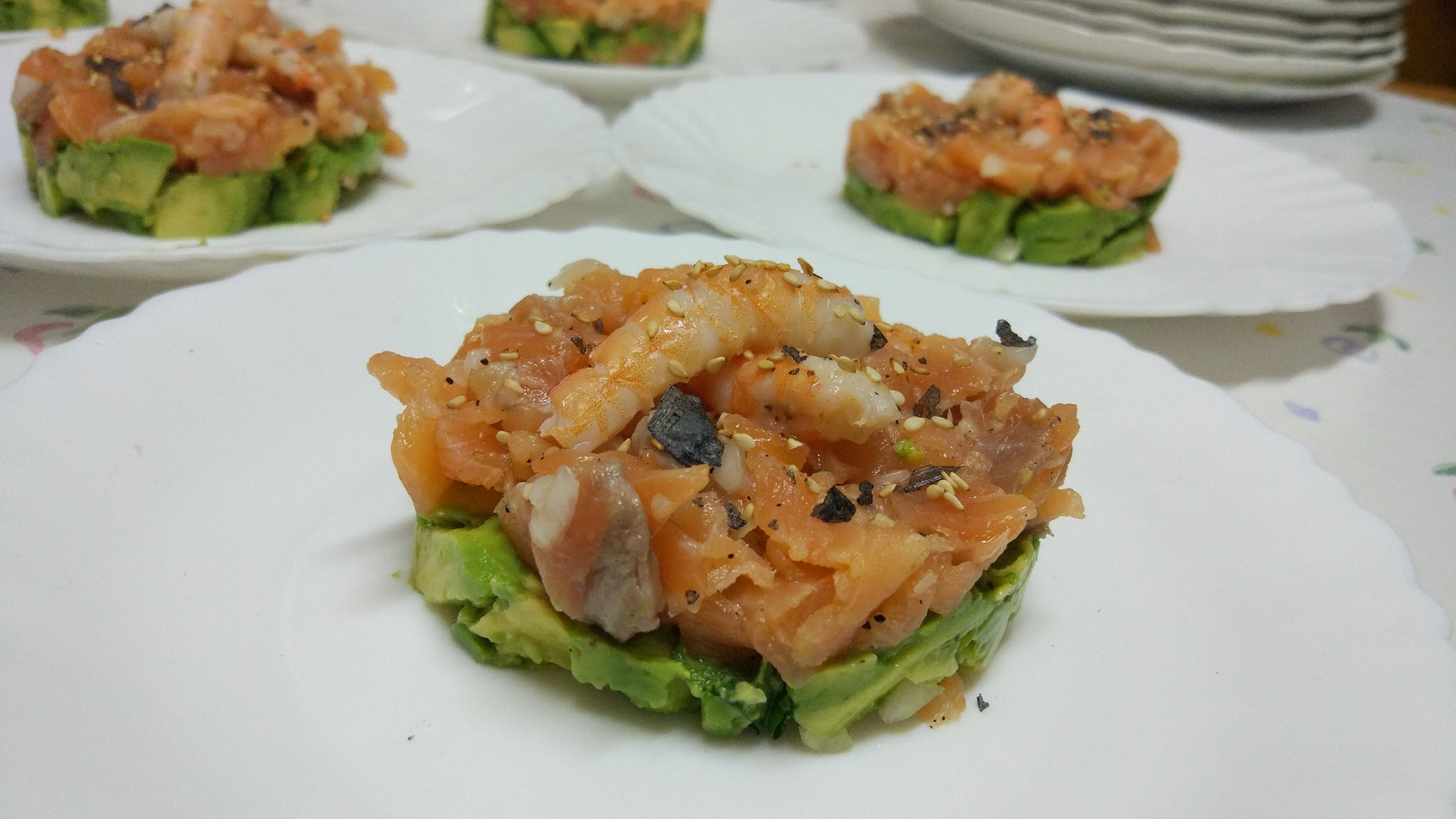 Tartar de salmon ahumado